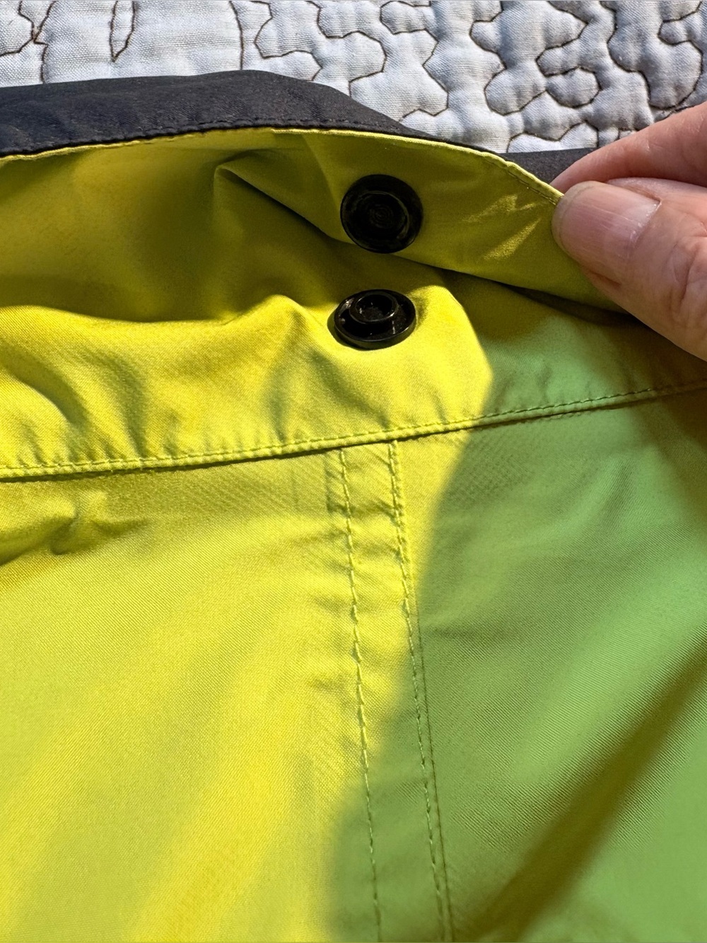 💥DryJoys by FootJoy Golf Jacket Lime Black Short Sleeve 1/4 Zip Sz L🧡 - Picture 8 of 12